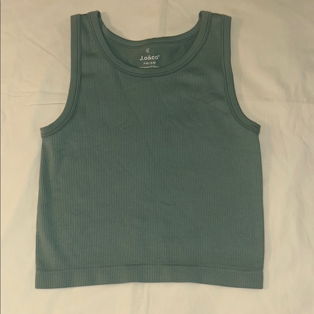 Classic Green Tank Top with Wide Straps